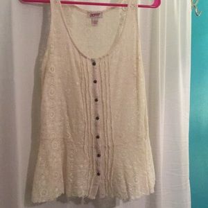 Lace tank top